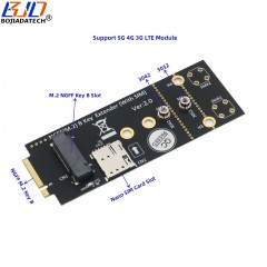 M.2 NGFF Key B to Key-B Interface Wireless Adapter NANO SIM Card Slot For 5G 4G 3G Modem Module