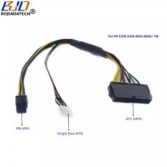 Computer Power Supply ATX 24Pin Female to 6Pin Motherboard Adapter Cable 30CM for HP 8100 8200 8300 800G1 TWR 600G1
