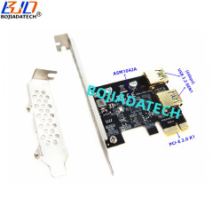 2 USB 3.0 Connector to PCI-E 2.0 1X PCIE X1 Adapter Expansion Card 5Gbps ASM1042A For Desktop Motherboard