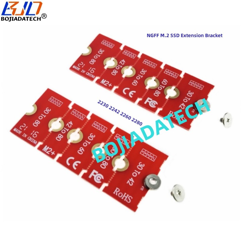 M.2 NGFF NVME SSD Extension Adapter Bracket 2230 To 2242 2260 2280 M2