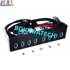 8 x USB 3.0 Hub 5.25&quot; Desktop Front Panel With USB 19Pin Connector for PC Computer Case