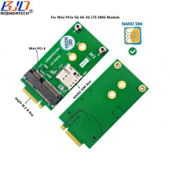 NGFF M.2 B Key Interface to Mini PCI-E MPCIE Wireless Adapter Card With 1 Nano SIM Slot for 5G 4G 3G LTE GSM Module