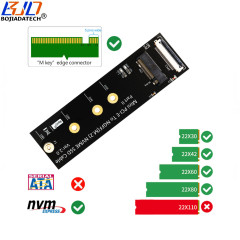 Mini PCI-E MPCIe to NGFF M.2 M-Key NVME SSD Converter Adapter Card With FPC Cable for 2230 2242 2260 2280 M2 Solid State Disk