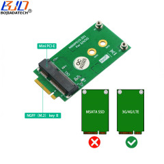 NGFF M.2 B Key Interface to Mini PCI-E MPCIE Wireless Adapter Card Without SIM Slot for 5G 4G 3G LTE GSM Modules