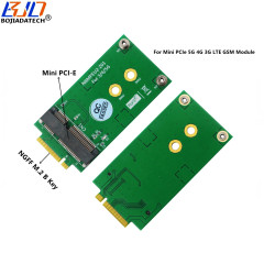 NGFF M.2 B Key Interface to Mini PCI-E MPCIE Wireless Adapter Card Without SIM Slot for 5G 4G 3G LTE GSM Modules