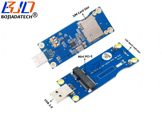 Mini PCI-E MPCIe to USB 2.0 Adapter Wireless Card with Standard SIM Slot For 3G 4G LTE GSM Modem Module