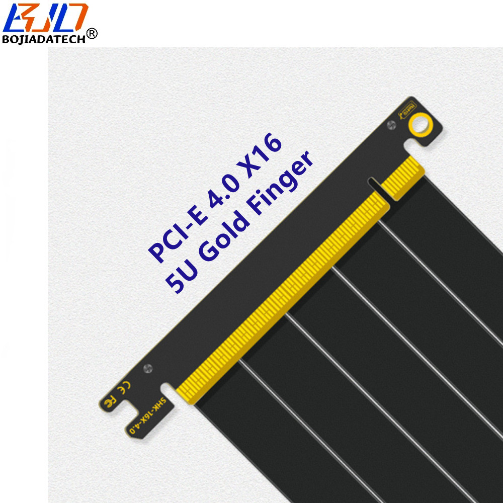 PCI-E 4.0 16X to X16 Graphics Card Extender Extension Cable Dual Reverse 10-120CM For RTX4070Ti RTX4080ti RX6700XT RX6800XT