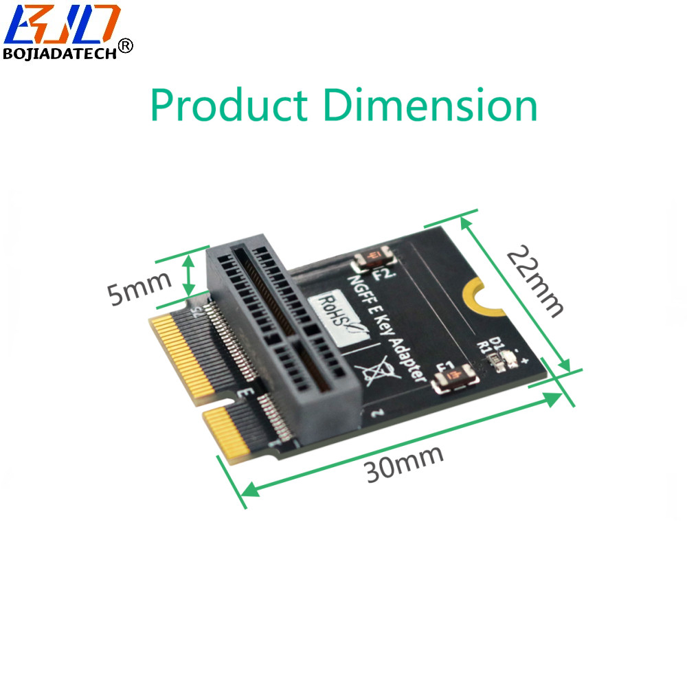 M.2 NGFF E-key Slot to Key-E Adapter Protection Card for AX200 AX201 AX210 ... WiFi BT Modules