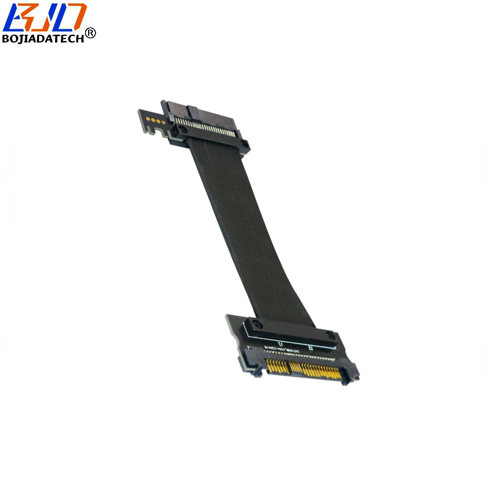 SFF-8639 U.2 Connector Female to Male U2 NVME PCIe 4X SSD Adapter Card Extension Cable 20CM