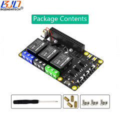 RPi Power Supply Relay Controller Expansion Card Standard GPIO PIN With Dual Fans For Raspberry Pi A+ 3A+ B+ 2B 3B 3B+ 4B