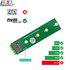 M.2 NGFF Key A/E/A+E to Key-M Slot NVME SSD Adapter Protection Card Support 2230 2242 2260 2280 Solid State Drive
