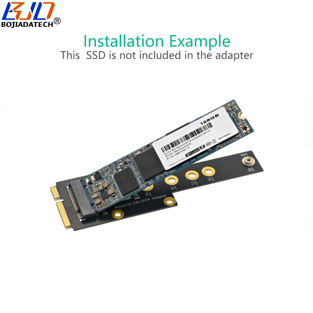 Msata Connector To M.2 NGFF B-Key Slot SATA SSD Converter Adapter Card