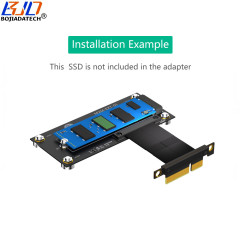 PCI Express PCI-E 3.0 4X to NGFF M.2 Key-M Slot NVME SSD Converter Adapter Card With High Speed Extension Cable