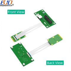 PCI-E X4 Slot & USB 2.0 Connector To Mini PCI-E Adapter Riser Card Magnetic Pad With High Speed FPC Cable Vertical Installation