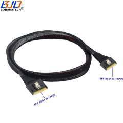 PCI-E SAS 4.0 SFF-8654 8i Male to SFF-8654 74PIN Male Server Hard Disk Data Extension Cable 50CM 100CM