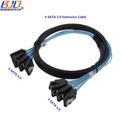 Computer Motherboard Mini SAS 4 Sata 3.0 To 4 Sata3 7Pin Hard Disk Drive Data Extension Cable 6Gbps