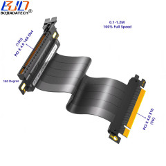 PCI-E 4.0 16X to X16 Graphics Card Extender Riser Extension Cable 0.1M-1.2M For RTX 3090Ti RTX4070Ti RTX4080ti RX6700XT RX6800XT