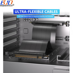 PCI-E 4.0 16X to X16 Graphics Card Extender Riser Extension Cable 0.1M-1.2M For RTX 3090Ti RTX4070Ti RTX4080ti RX6700XT RX6800XT
