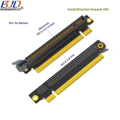 Reverse PCI-E 3.0 16X Slot To PCIe X16 Adapter Riser Card For 1U Server Computer Case