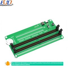 Desktop Computer DDR4 DIMM Memory Adapter Test Card With LED Indicator Short Latch