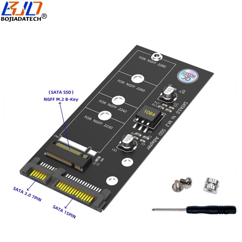 SATA 3.0 22PIN Interface to NGFF M.2 B-Key B+M Key 2280 SATA SSD Converter Adapter Card