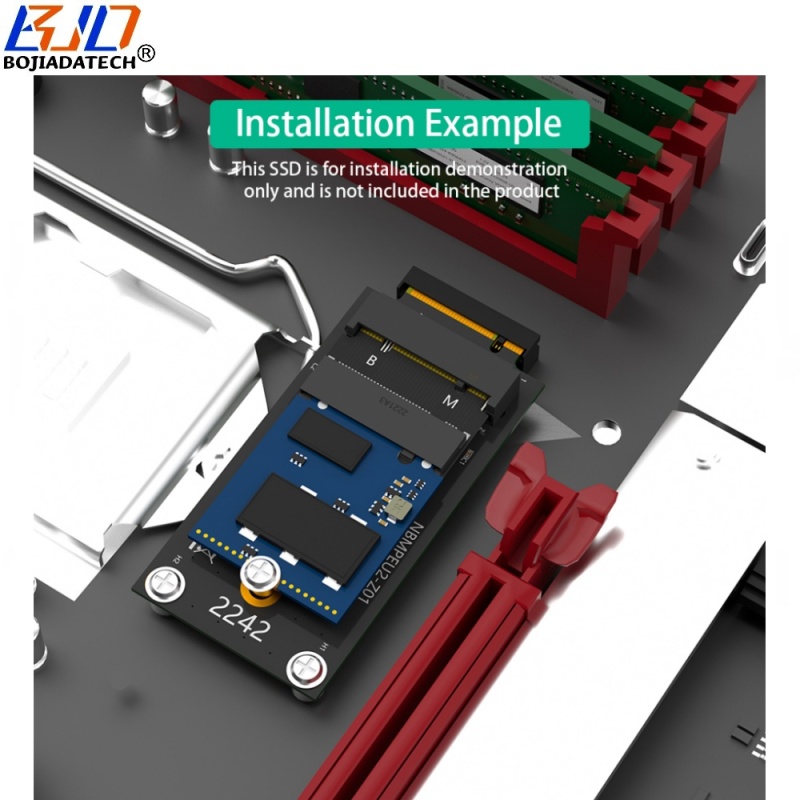 2230 to 2242 NGFF M.2 Key B+M Key-M NVME SSD Extension Adapter Card For ThinkPad X270 X280 T470 T480 L480 T580 Serials