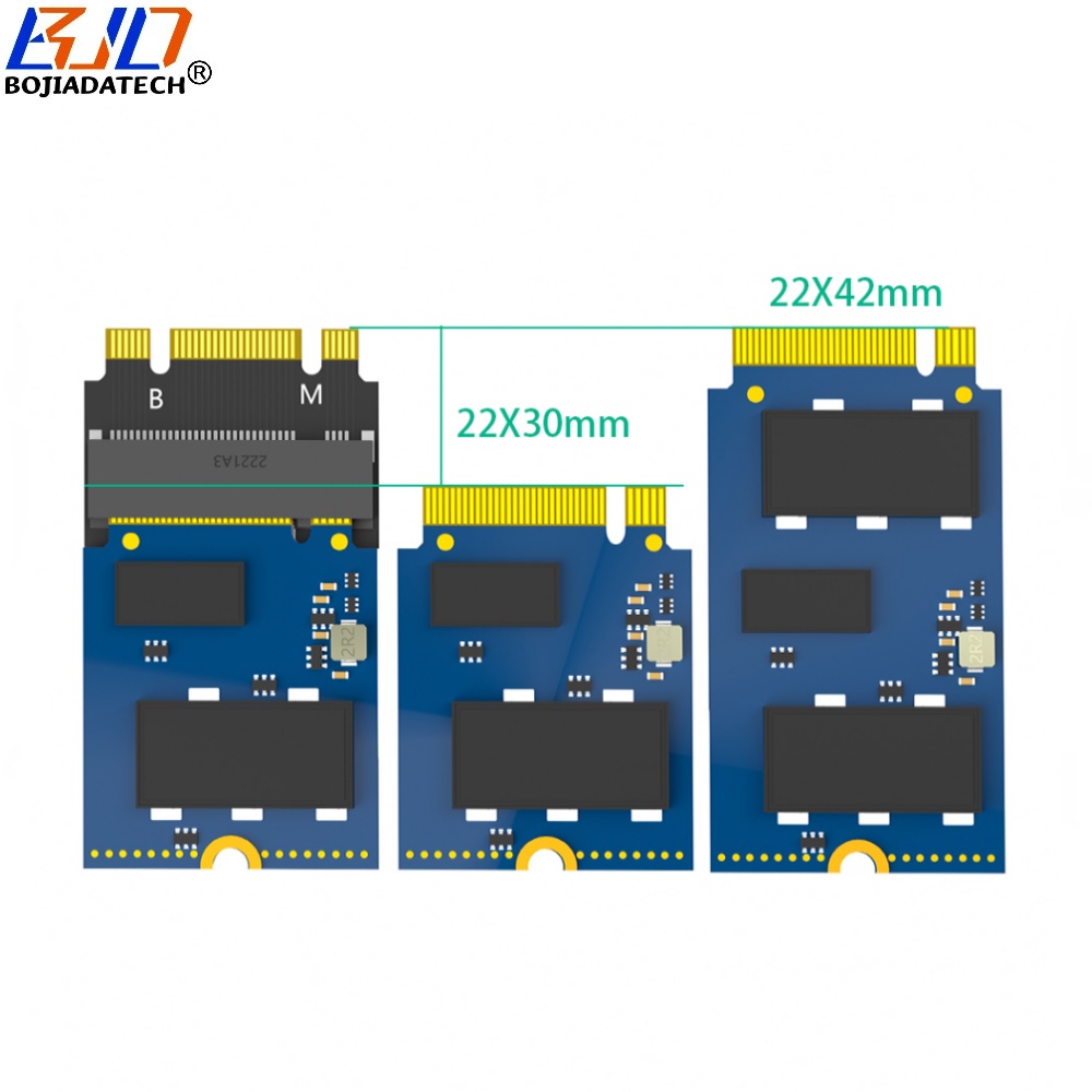 2230 to 2242 NGFF M.2 Key B+M Key-M NVME SSD Extension Adapter Card For ThinkPad X270 X280 T470 T480 L480 T580 Serials
