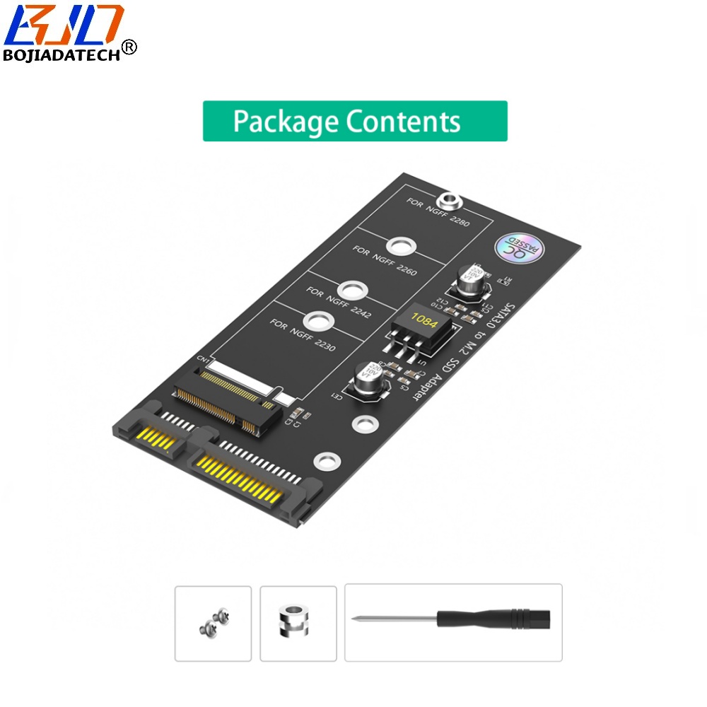 SATA 3.0 22PIN Interface to NGFF M.2 B-Key B+M Key 2280 SATA SSD Converter Adapter Card