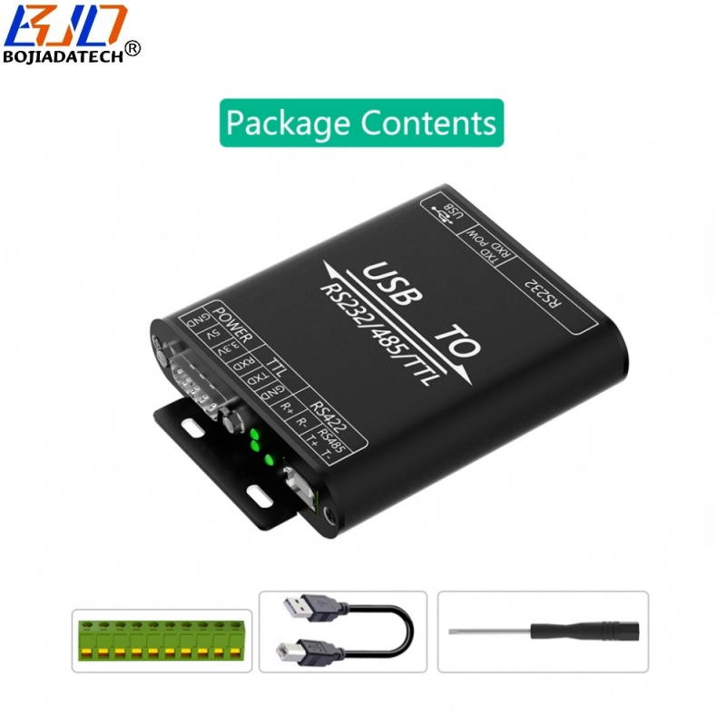 USB 2.0 Connector to RS232 RS485 RS422 TTL Converter Adapter Card CP2102 Chip Support Multi Devices and Windows 11 10 8 7