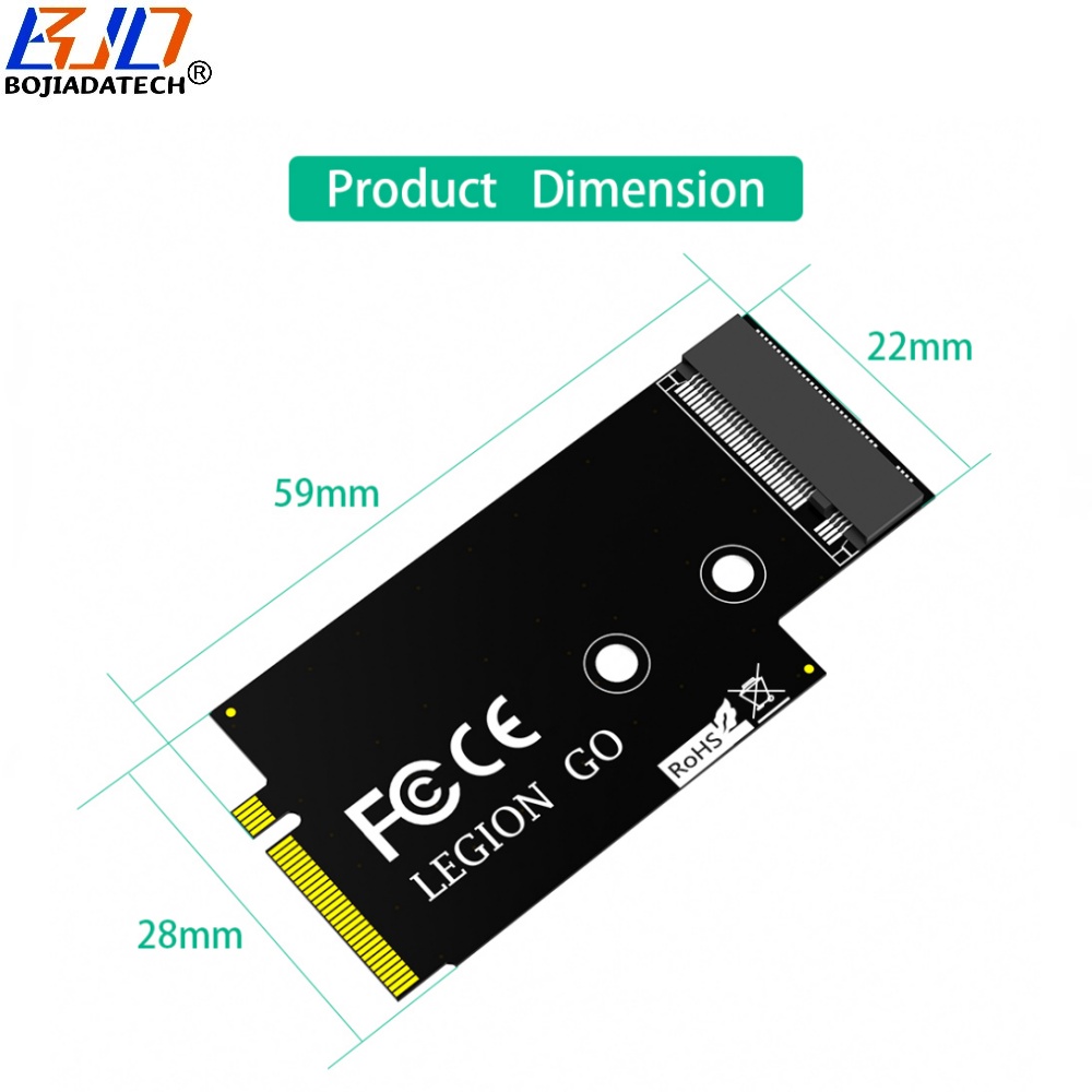 NGFF M.2 Key-M Key B+M PCI-E NVME SSD Converter Adapter Card For Lenovo Legion Go Handheld Conversion