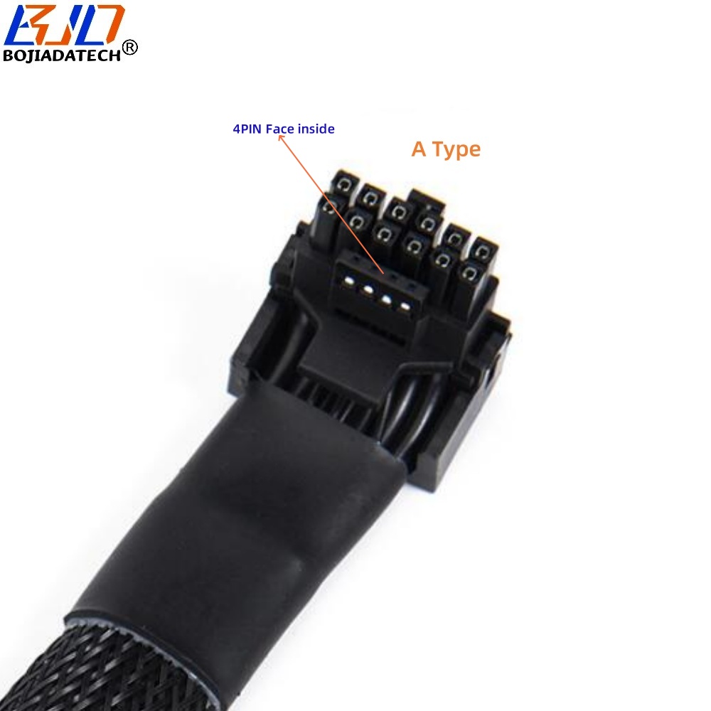 PCI-E 5.0 600W 12VHPWR 16Pin 12+4Pin Male to Female GPU Power Extension Cable 16AWG 0.15M For RTX4090 RTX4080 Graphics Card