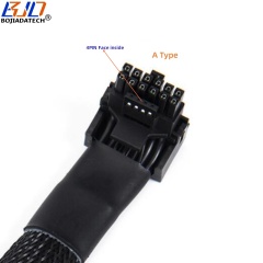 PCI-E 5.0 600W 12VHPWR 16Pin (12+4)Pin Male to Female GPU Adapter Power Cable 16AWG 0.15M For RTX4090 RTX4080 Graphics Card