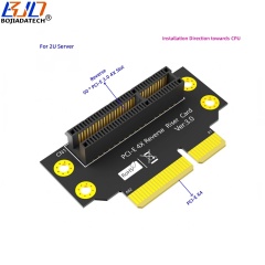 Reverse 90 Degree PCI-E 3.0 4X Slot To PCIe X4 Adapter Riser Card For 2U Server Case
