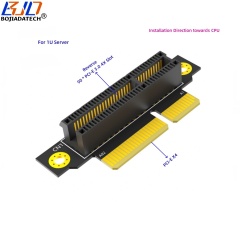 Reverse 90 Degree PCI-E 3.0 4X Slot To PCIe X4 Adapter Riser Card For 1U Server Case