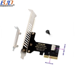 Oculink SFF-8612 SFF-8611 Connector to PCI Express 4X PCI-E 4.0 X4 Adapter Riser Card for U2 NVME SSD