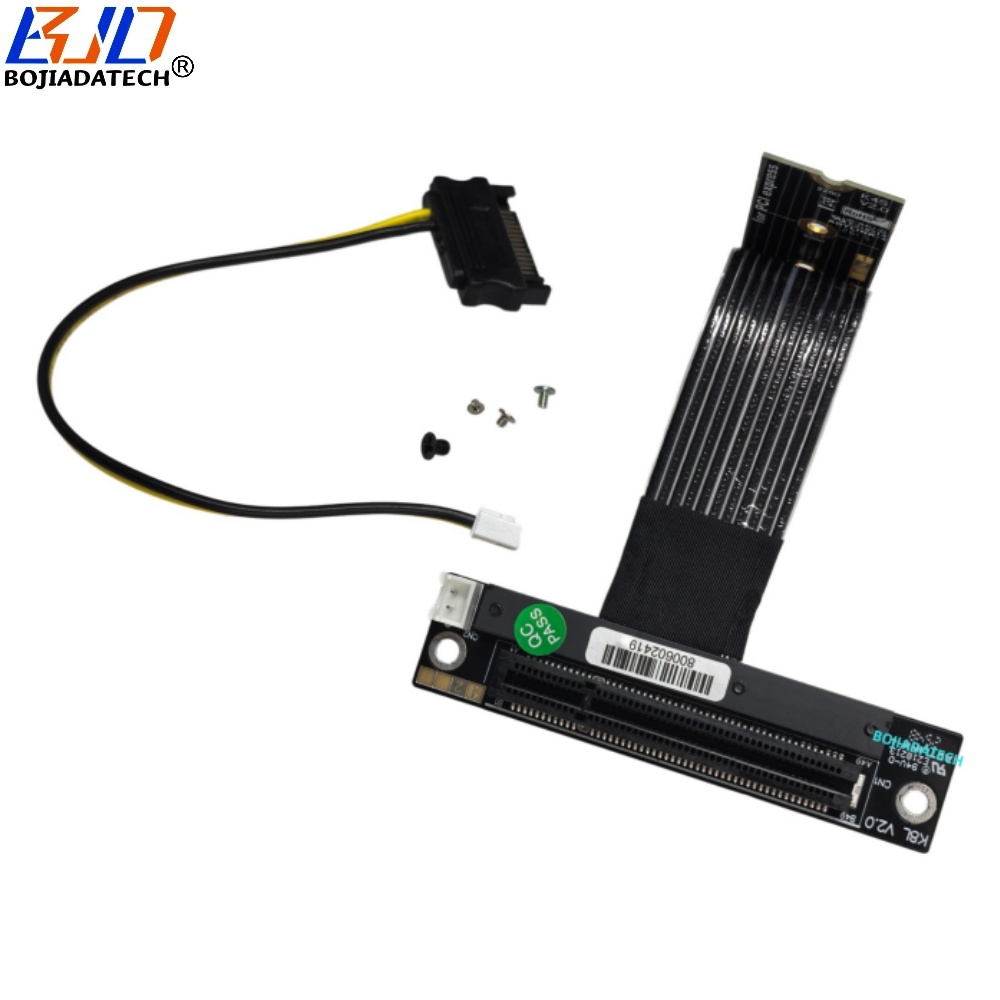 PCIe X8 PCI-E 5.0 8X Slot to NGFF M.2 NVME M-Key Riser Extension Cable 10CM 15CM 20CM 25CM 30CM 35CM 40CM 50CM