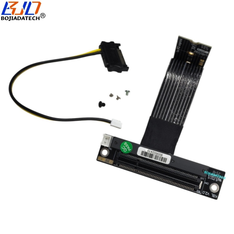 PCIe X8 PCI-E 5.0 8X Slot to NGFF M.2 NVME M-Key Riser Extension Cable 10CM 15CM 20CM 25CM 30CM 35CM 40CM 50CM