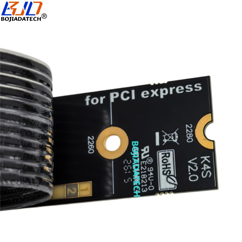 PCIe X8 PCI-E 5.0 8X Slot to NGFF M.2 NVME M-Key Riser Extension Cable 10CM 15CM 20CM 25CM 30CM 35CM 40CM 50CM