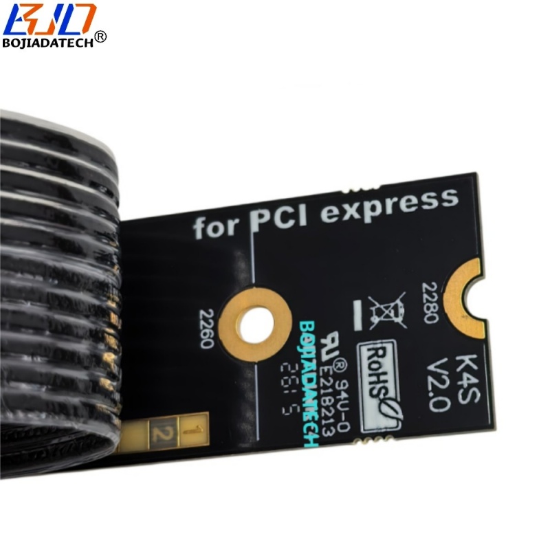 PCIe X8 PCI-E 5.0 8X Slot to NGFF M.2 NVME M-Key Riser Extension Cable 10CM 15CM 20CM 25CM 30CM 35CM 40CM 50CM