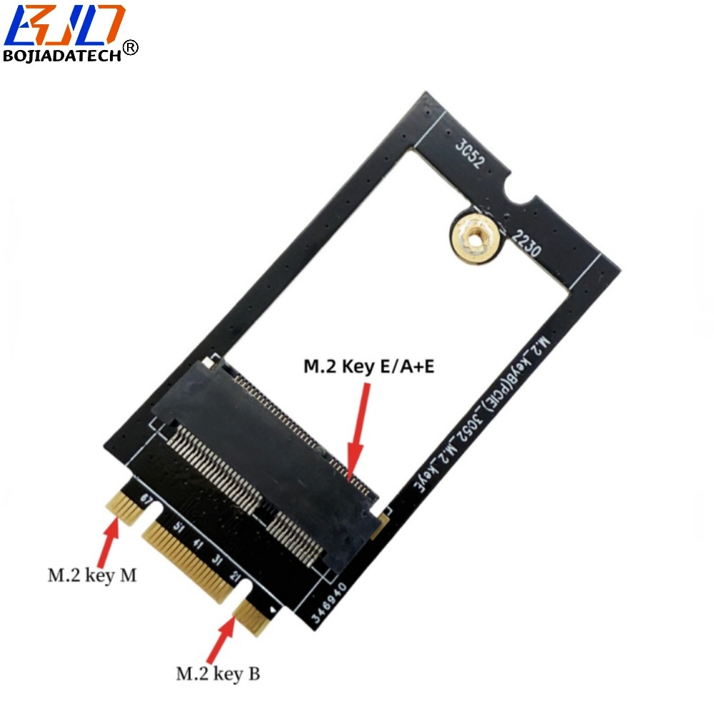 Laptop Desktop NGFF M.2 Key B+M Interface to Key E/A+E Wireless Adapter Supports Wifi6 Wifi7 AX210 BE200 BT5.4 Wifi Card
