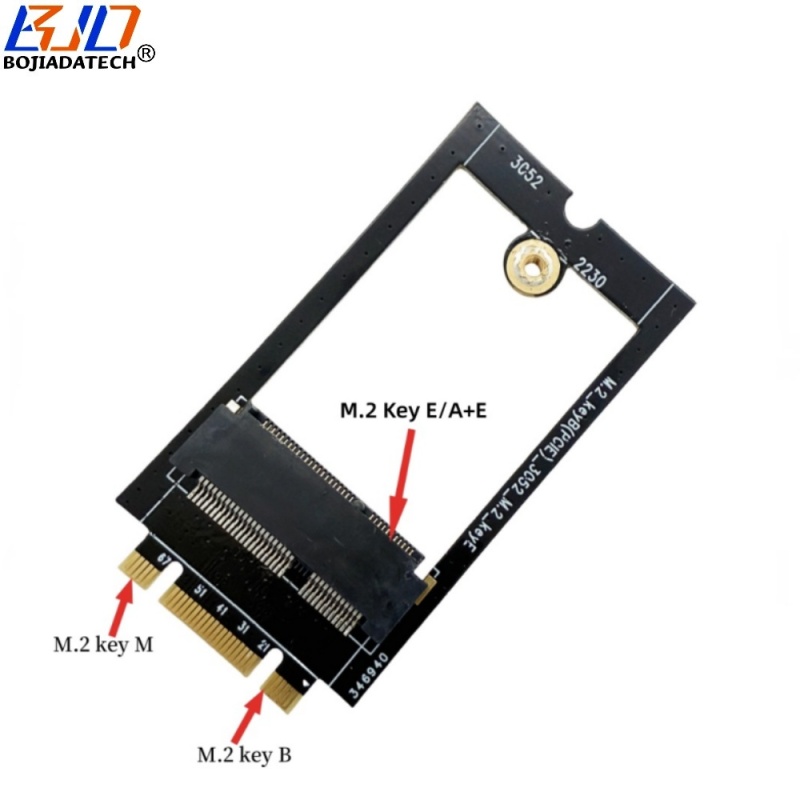 Laptop Desktop NGFF M.2 Key B+M Interface to Key E/A+E Wireless Adapter Supports Wifi6 Wifi7 AX210 BE200 BT5.4 Wifi Card