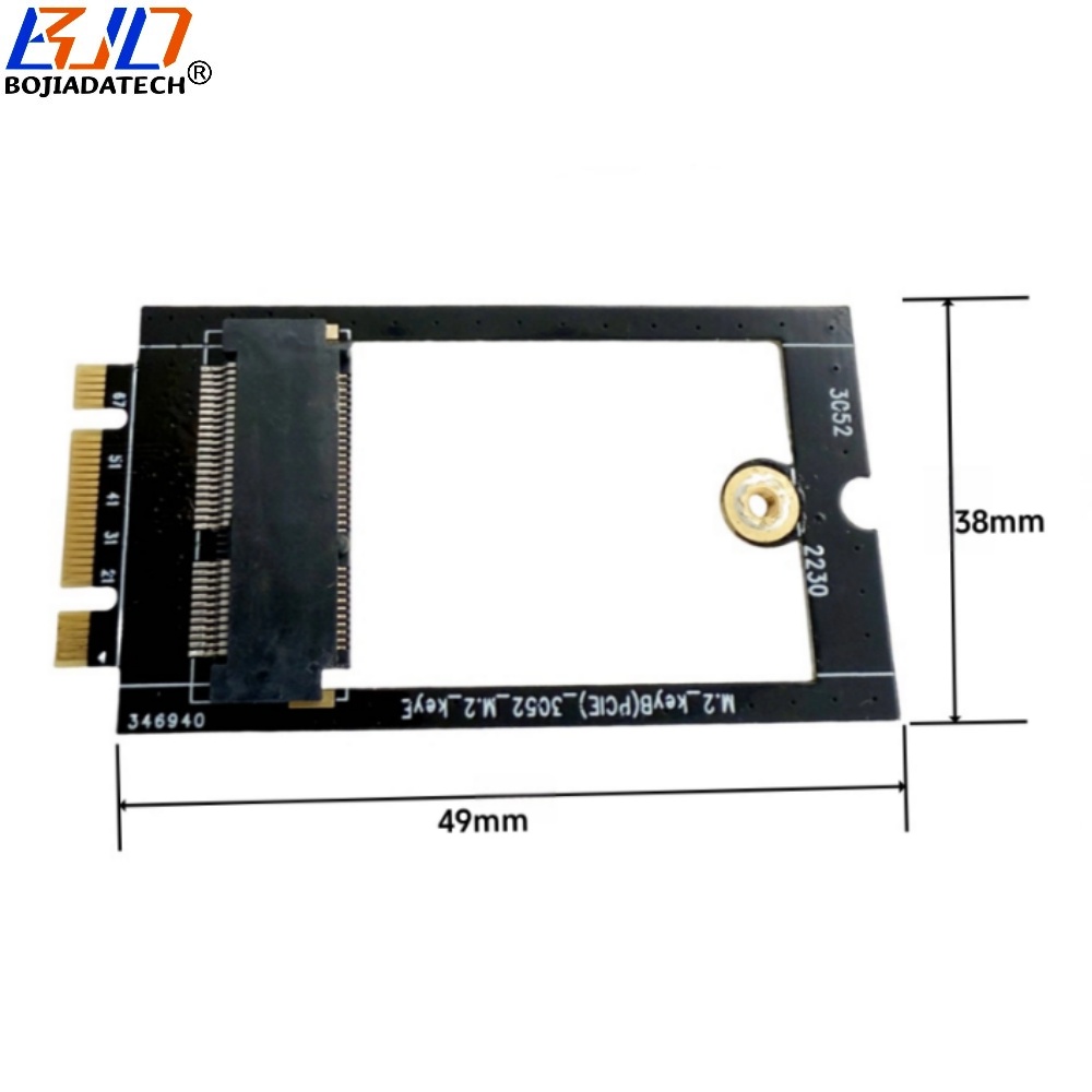 Laptop Desktop NGFF M.2 Key B+M Interface to Key E/A+E Wireless Adapter Supports Wifi6 Wifi7 AX210 BE200 BT5.4 Wifi Card