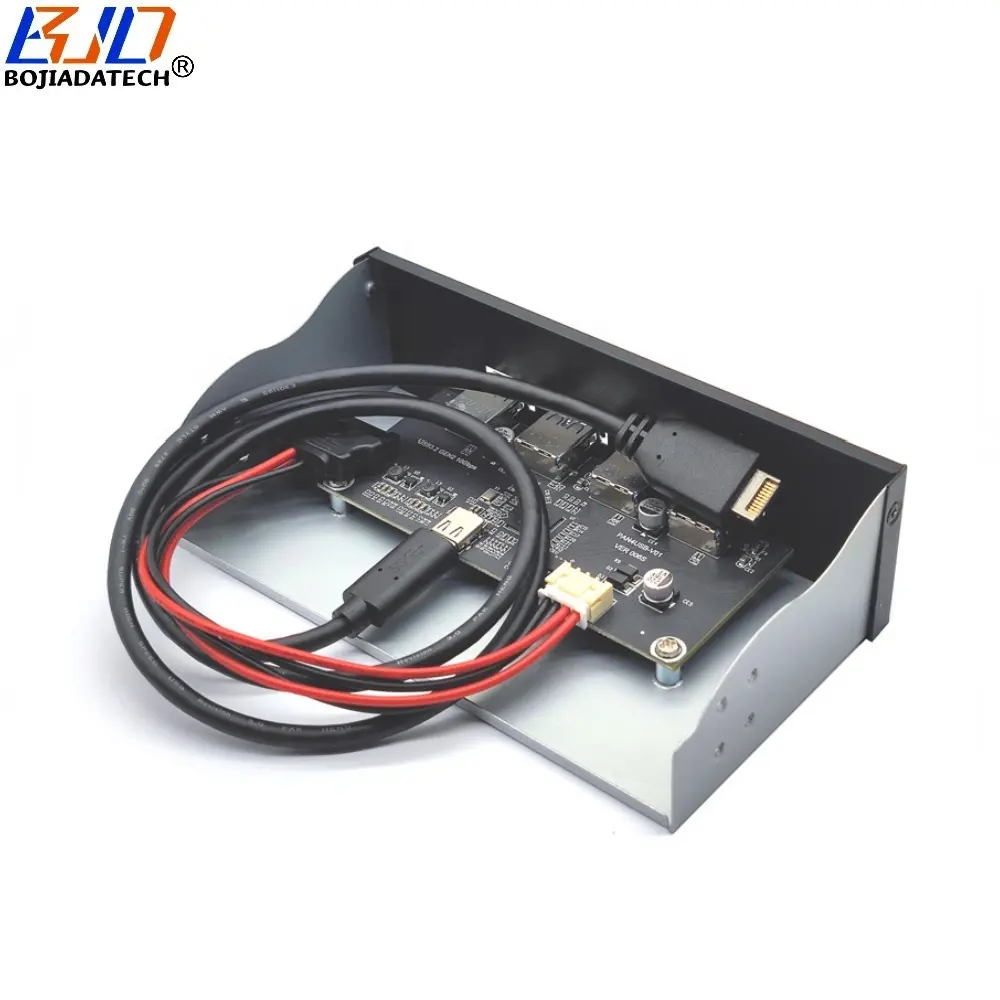 5.25" Desktop Front Panel With 2 * USB 3.2 Type-A + 2 * Type-C Connector 10Gbps For PC Computer Case