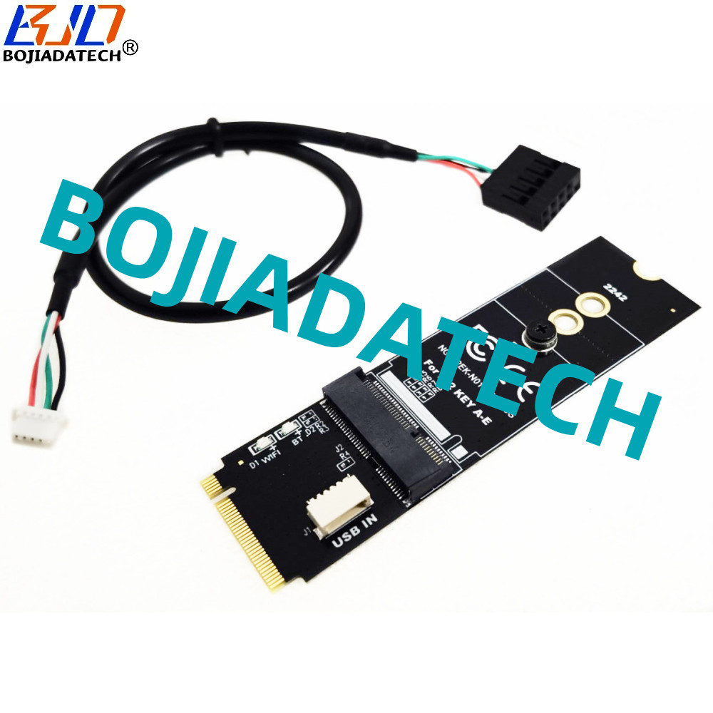 NGFF M.2 M-Key Interface to Key E/A+E Wireless Adapter Card for WiFi BT Module