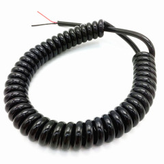 Matte PU Shiny Hair Dryer Lift Trailer Traction Spring Spiral Coiled Cable