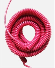 Oil Resistant Flexible PVC Insulated PUR Electric Cable Spiral Cable Coiled Wire Cable