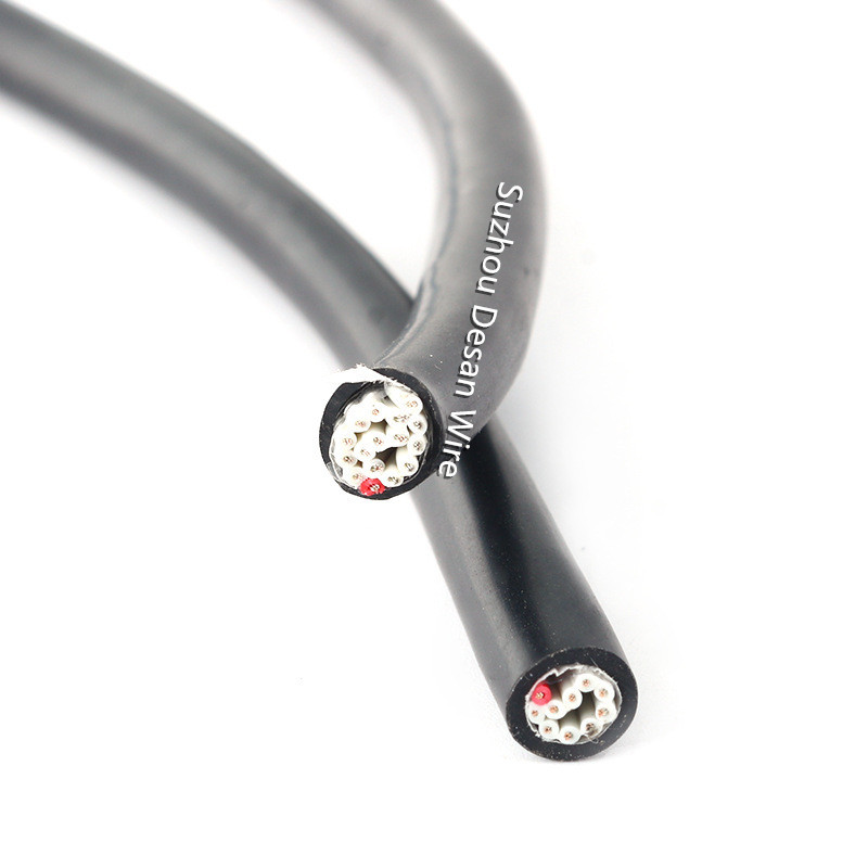 28 AWG、0.050インチ（1.27mm）ピッチ撚り線ラウンドジャケット/シールドフラットケーブル