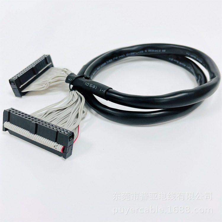 28 AWG、0.050インチ（1.27mm）ピッチ撚り線ラウンドジャケット/シールドフラットケーブル