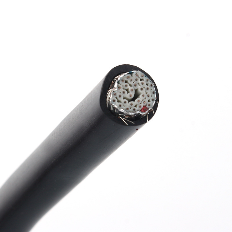 28 AWG, шаг 0,050 дюйма (1,27 мм), многожильный, круглый, с оболочкой / экранированный плоский кабель