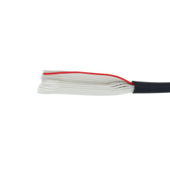 28 AWG、0.050インチ（1.27mm）ピッチ撚り線ラウンドジャケット/シールドフラットケーブル